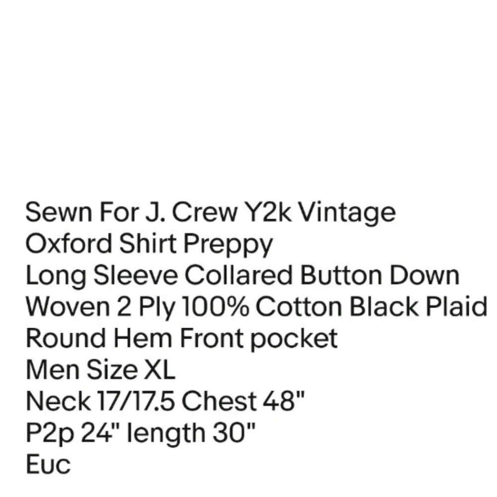 J. Crew sewn crew